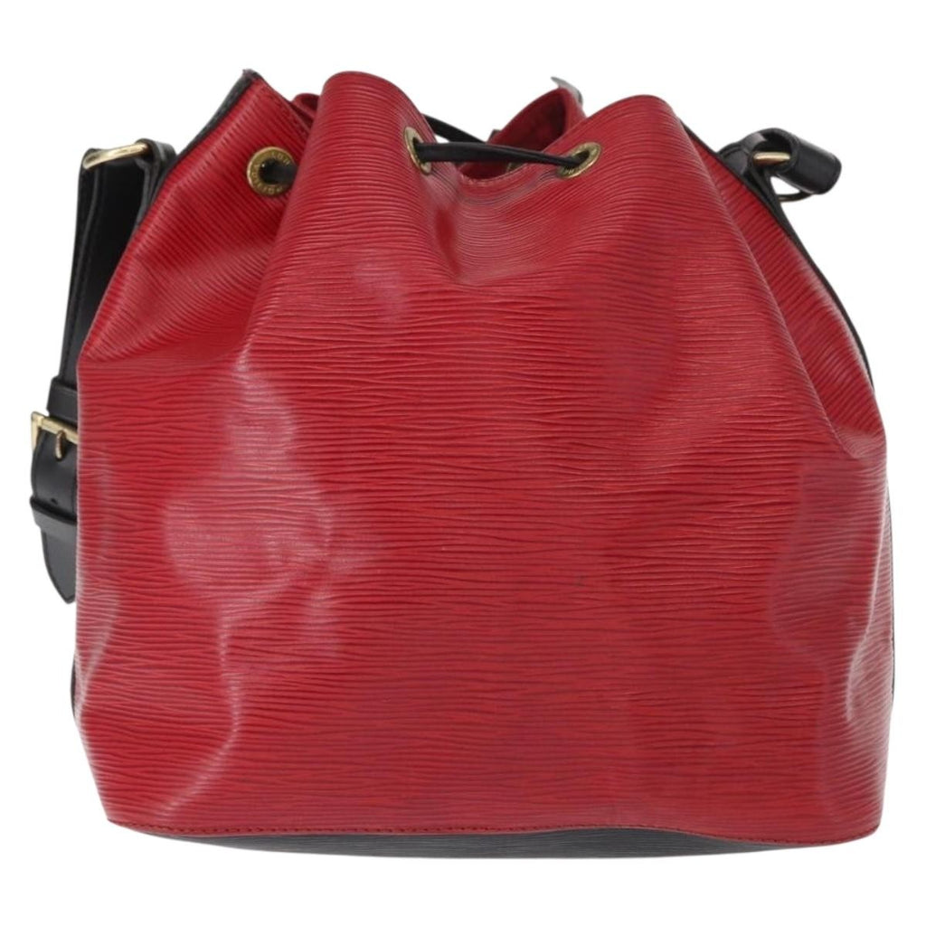 Louis Vuitton Bicolor Petit Noe Handbag Epi Leather Red Leather Shoulder Bag Bag (Pre-Owned)