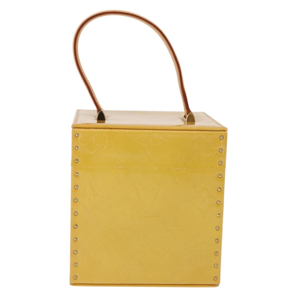 Louis Vuitton Bleecker Box Bag Monogram Vernis Beige Patent_Leather Clutche & Pouche Bag (Pre-Owned)