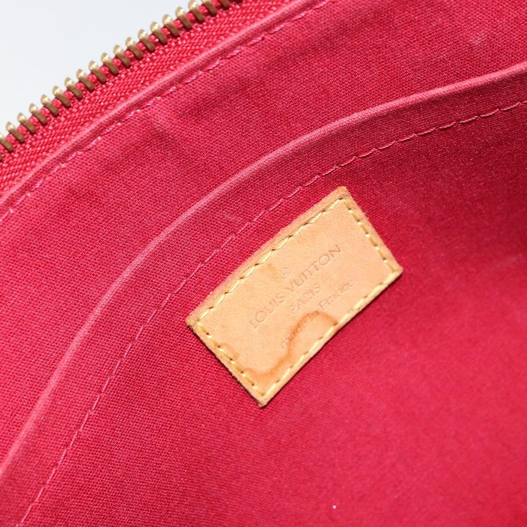 Louis Vuitton Rosewood Avenue Handbag Monogram Vernis Red Patent_Leather Handbag (Pre-Owned)