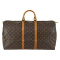 Louis Vuitton Keepall Bag Monogram Canvas Brown Canvas Travel Bag Bag (Pre-Owned)