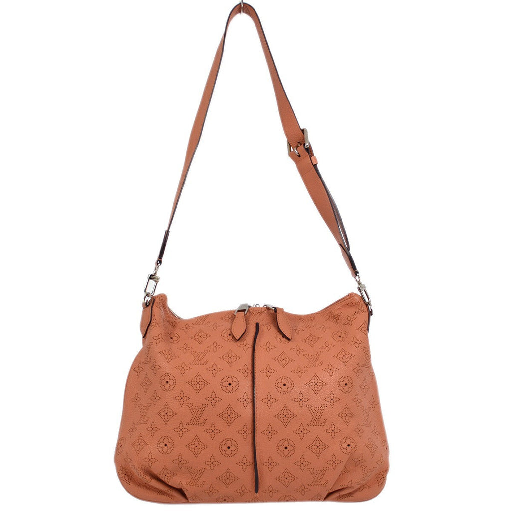 Louis Vuitton Selene Handbag Mahina Leather Pink Leather Shoulder Bag Bag (Pre-Owned)