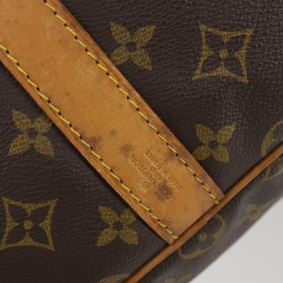 Louis Vuitton Keepall Bandouliere Bag Monogram Canvas Brown Canvas Travel Bag Bag (Pre-Owned)