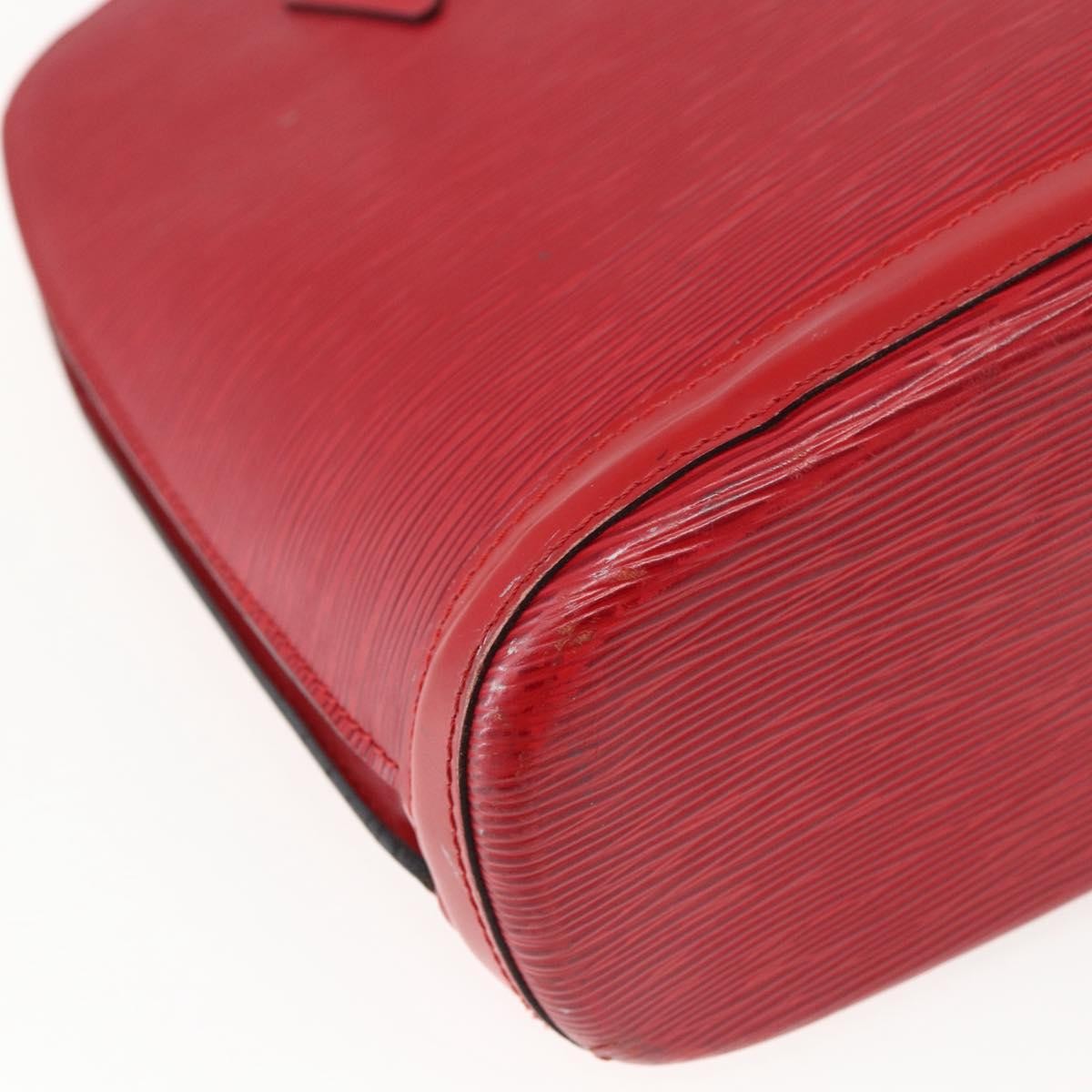 Louis Vuitton Lussac Handbag Epi Leather Red Leather Shoulder Bag Bag (Pre-Owned)