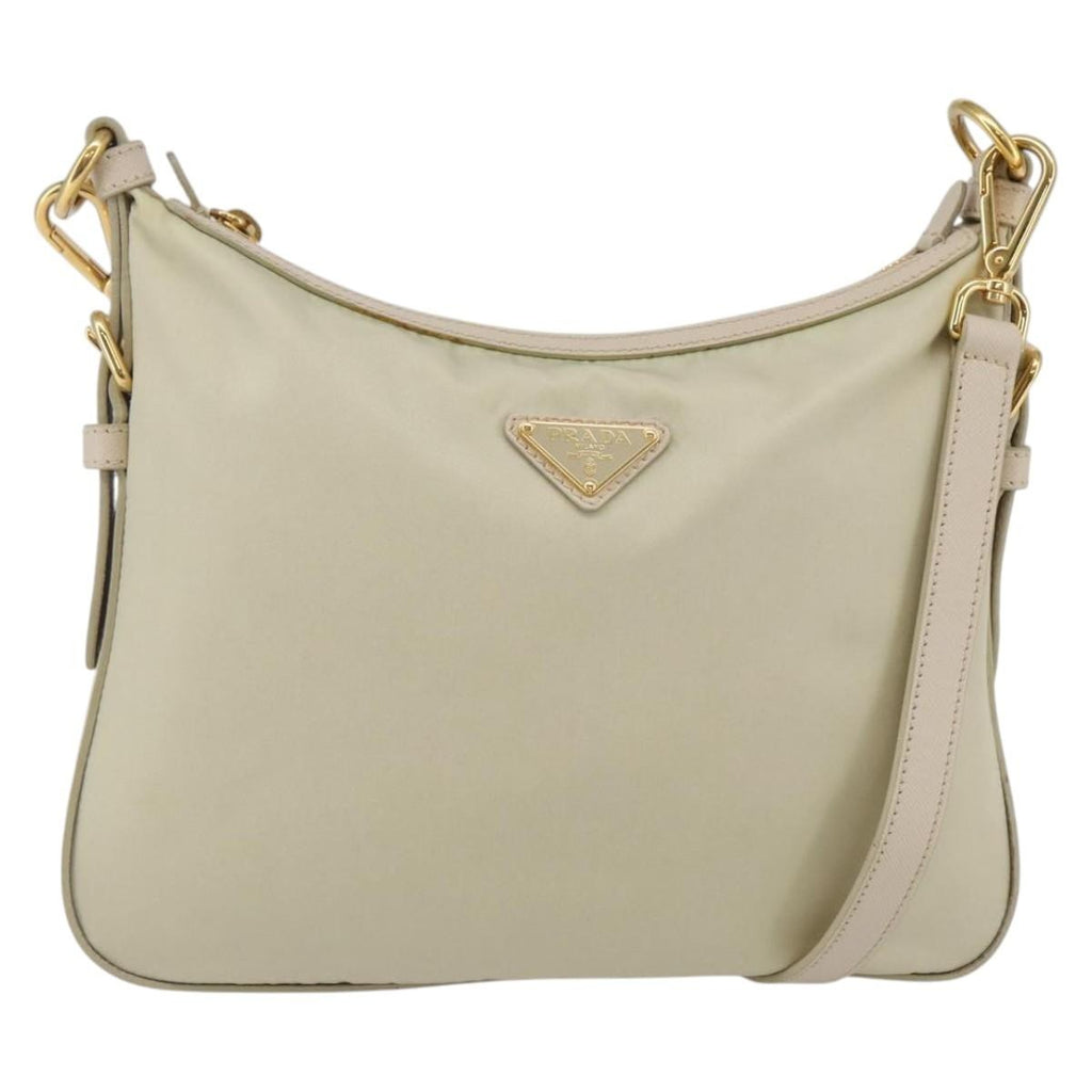 Prada Re-Edition 2005 Shoulder Bag Tessuto Beige Nylon Shoulder Bag Bag (Pre-Owned)
