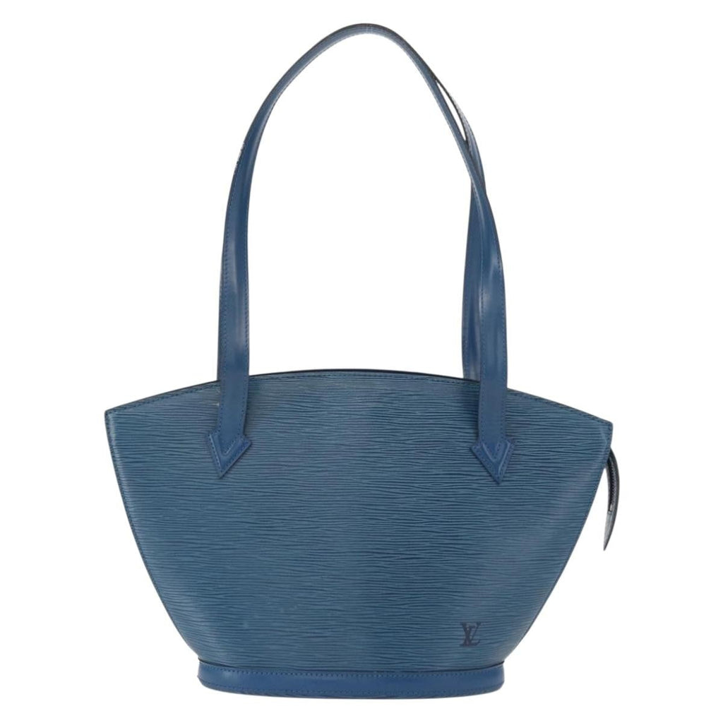 Louis Vuitton Saint Jacques Handbag Epi Leather Blue Leather Shoulder Bag Bag (Pre-Owned)