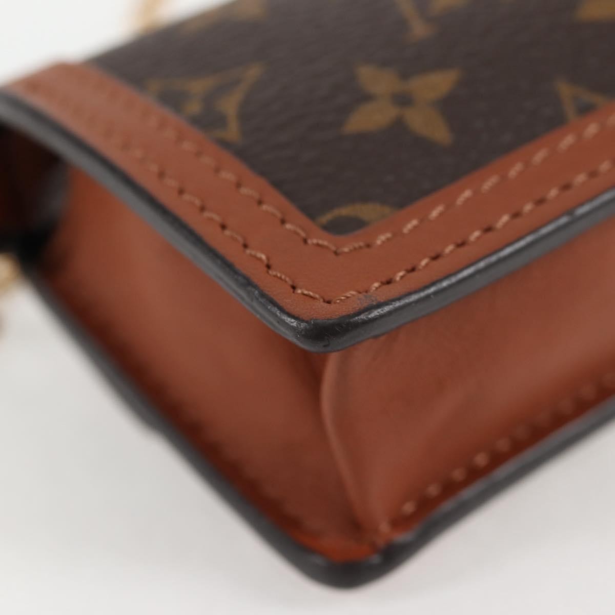 Louis Vuitton Dauphine Shoulder Bag Reverse Monogram Canvas Brown Canvas Clutche & Pouche Bag (Pre-Owned)