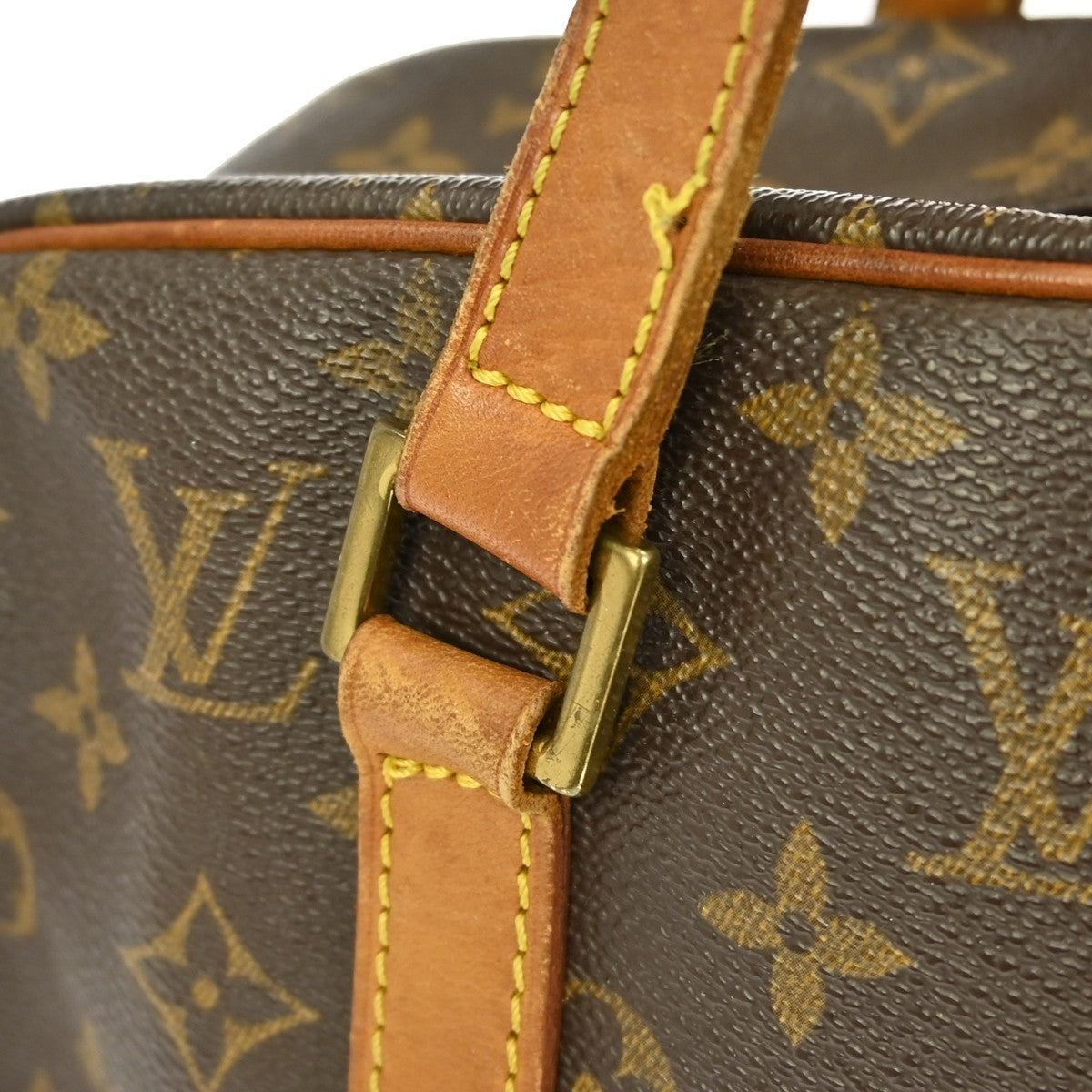 Louis Vuitton Cite Handbag Monogram Canvas Brown Canvas Clutche & Pouche Bag (Pre-Owned)