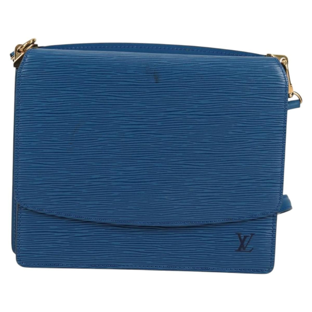 Louis Vuitton Grenelle Shoulder Bag Epi Leather Blue Leather Shoulder Bag Bag (Pre-Owned)