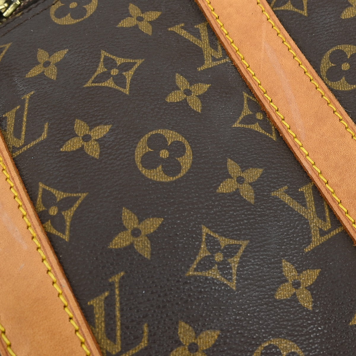 Louis Vuitton Keepall Bag Monogram Canvas Brown Canvas Travel Bag Bag (Pre-Owned)