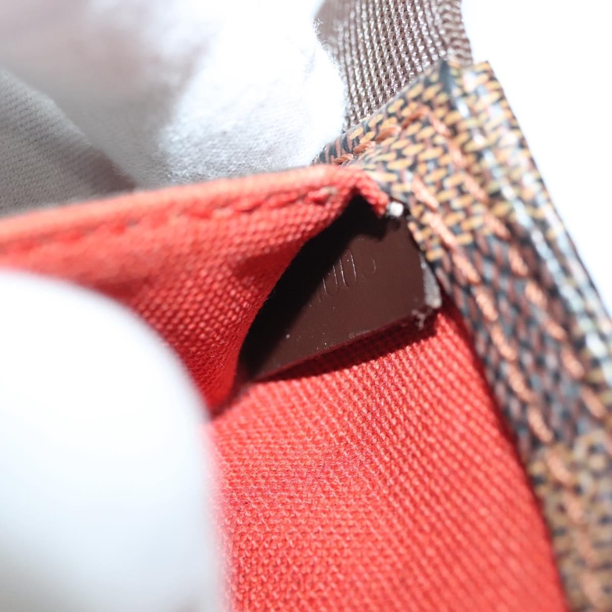 Louis Vuitton Geronimos Waist Bag Damier Brown Canvas Shoulder Bag Bag (Pre-Owned)
