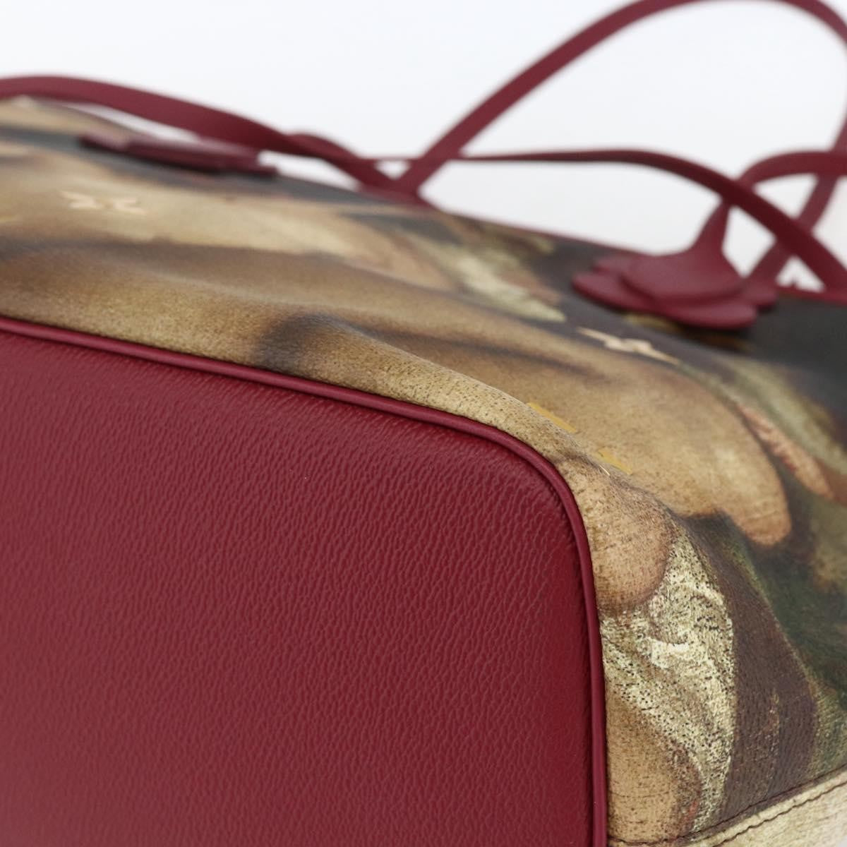 Louis Vuitton Neverfull Nm Tote Limited Edition Jeff Koons Titian Print Canvas Multicolour Canvas Tote Bag Bag (Pre-Owned)