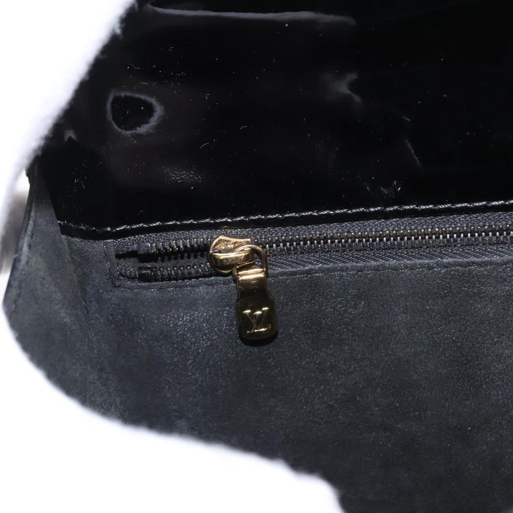 Louis Vuitton Monceau Handbag Vernis Black Patent_Leather Handbag (Pre-Owned)