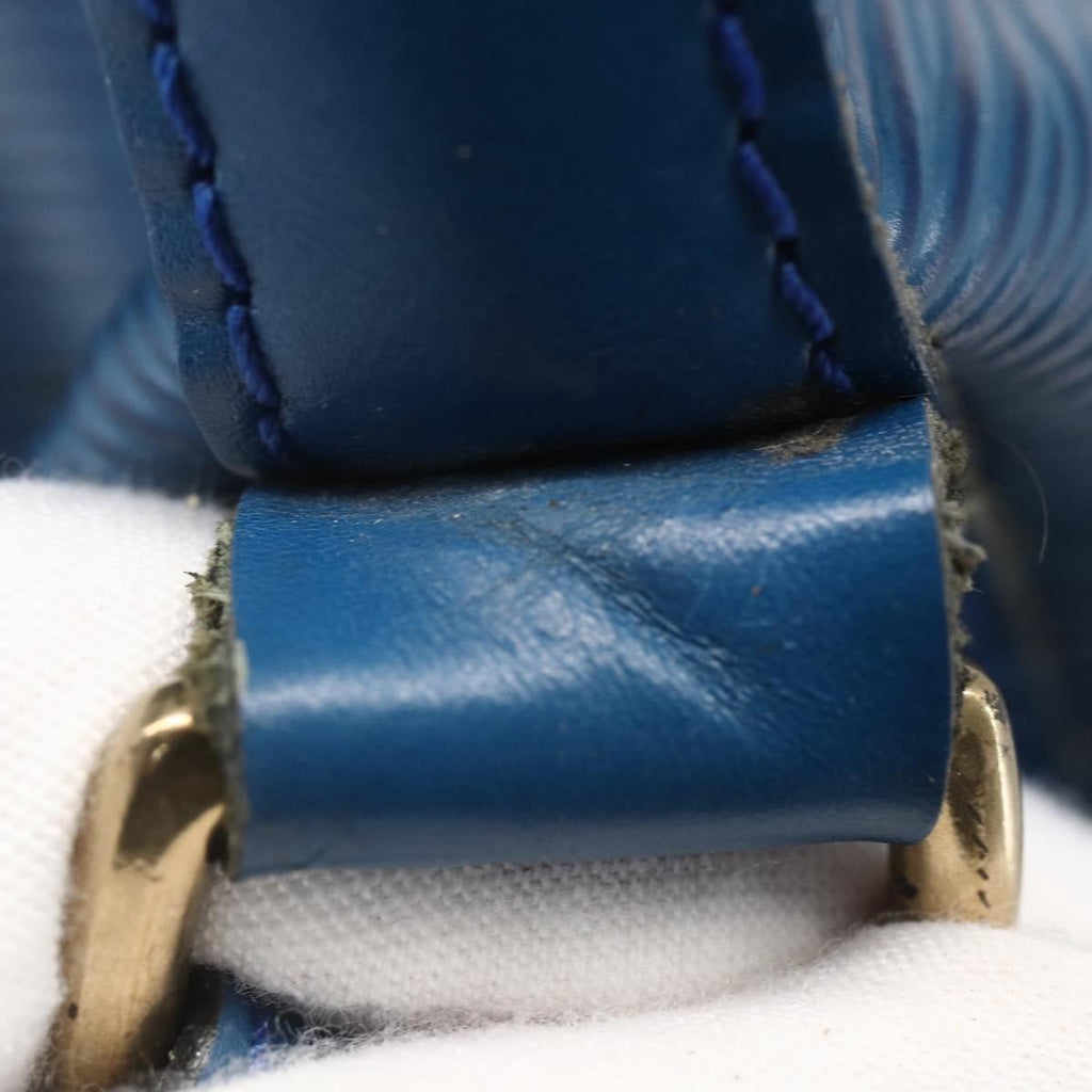 Louis Vuitton Petit Noe Handbag Epi Leather Blue Leather Shoulder Bag Bag (Pre-Owned)