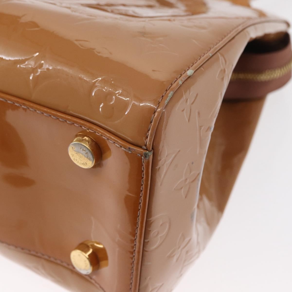 Louis Vuitton Brea Handbag Monogram Vernis Brown Patent_Leather Handbag (Pre-Owned)