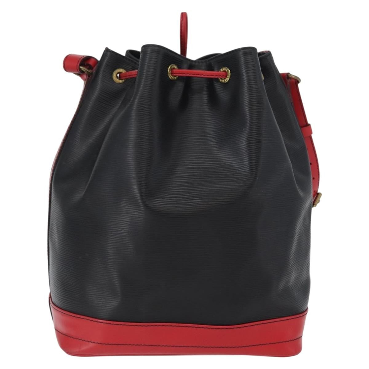 Louis Vuitton Bicolor Noe Handbag Epi Leather Black Leather Shoulder Bag Bag (Pre-Owned)