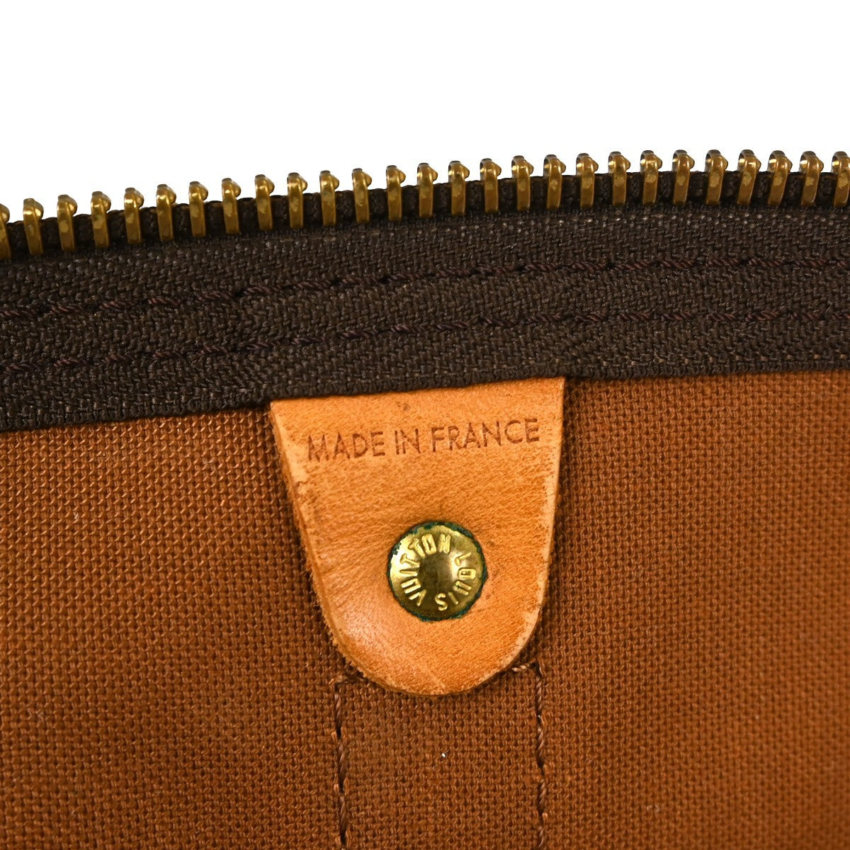 Louis Vuitton Keepall Bag Monogram Canvas Brown Canvas Travel Bag Bag (Pre-Owned)