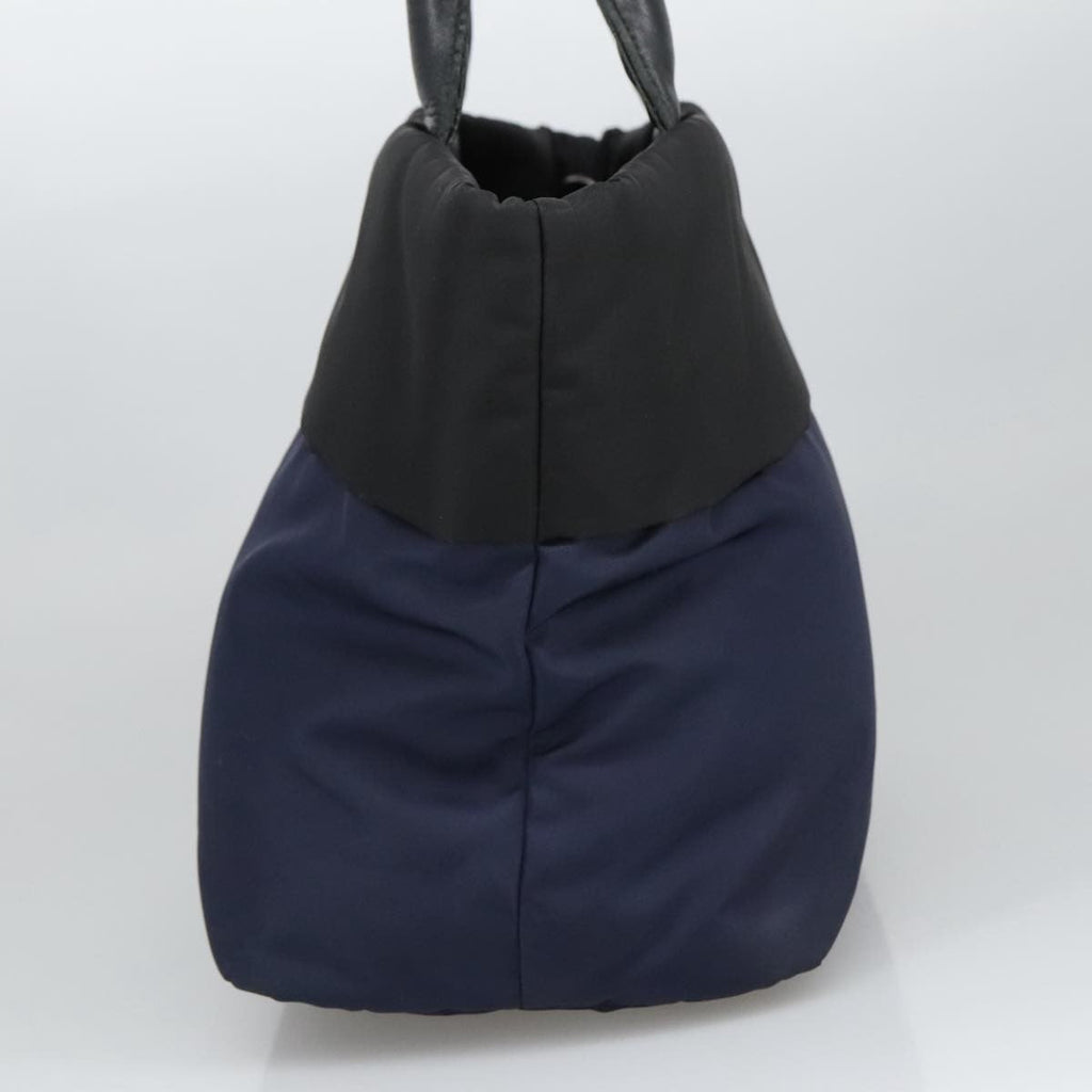 Prada Convertible Double Tote Tessuto Navy Nylon Tote Bag Bag (Pre-Owned)