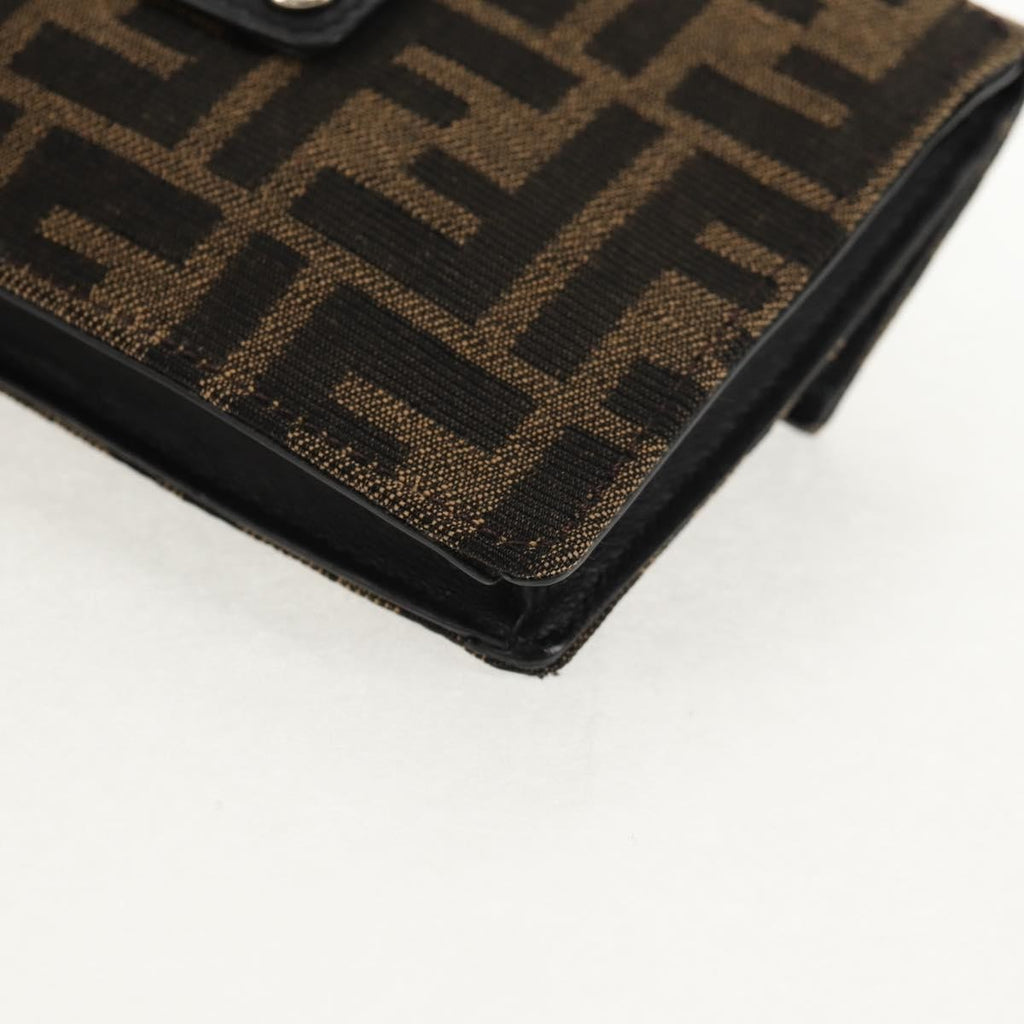 Fendi Baguette Convertible Belt Bag Zucca Canvas Black Canvas Bag (Pre-Owned)