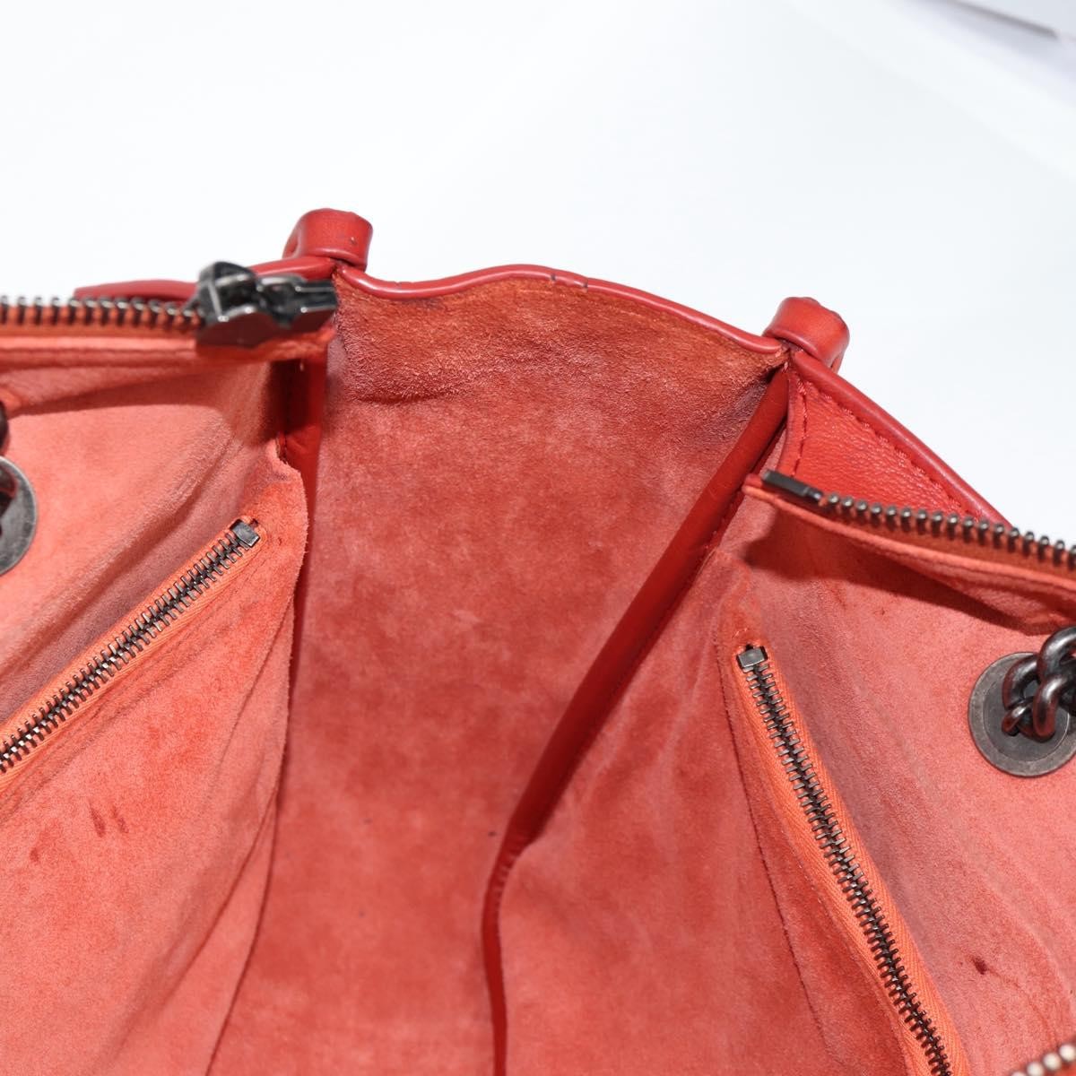 Chanel Shopping Tote Quilted Caviar Orange Leather Shoulder Bag Bag (Pre-Owned)