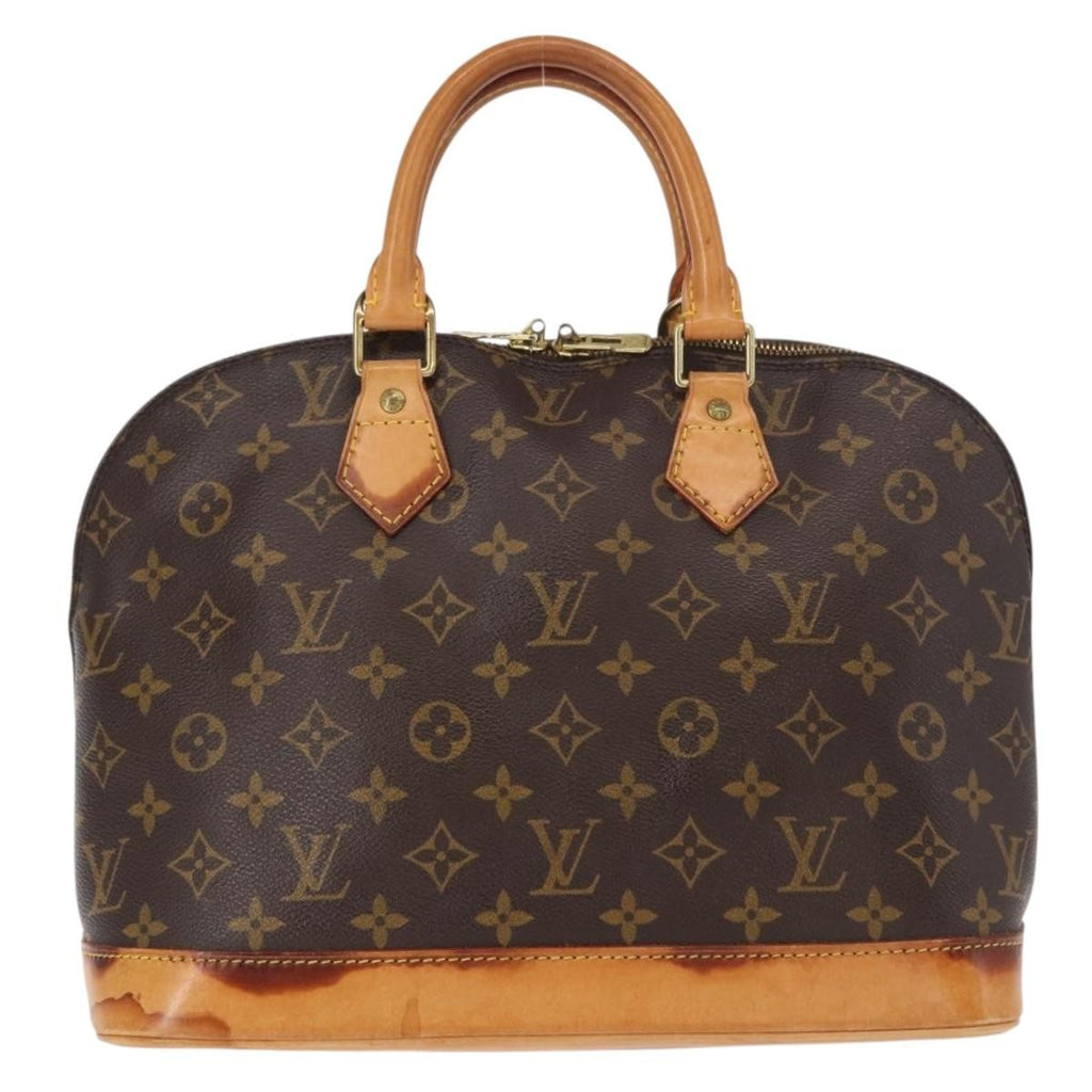 Louis Vuitton Alma Handbag Monogram Canvas Brown Canvas Handbag (Pre-Owned)