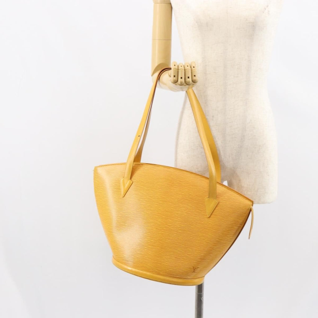 Louis Vuitton Saint Jacques Handbag Epi Leather Yellow Leather Shoulder Bag Bag (Pre-Owned)