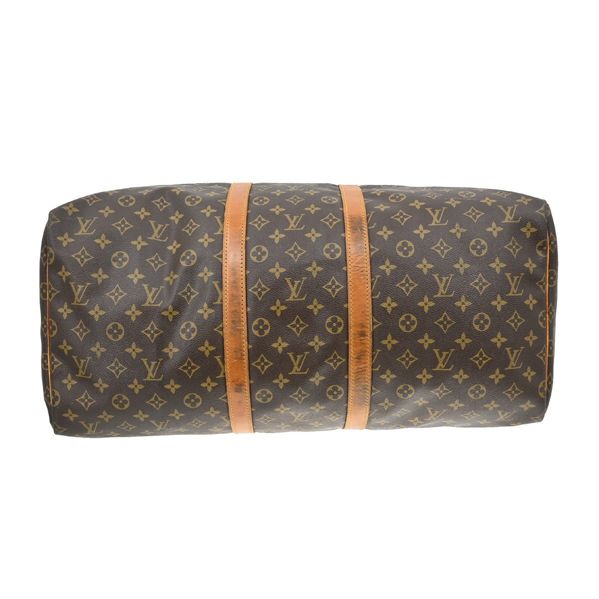 Louis Vuitton Keepall Bag Monogram Canvas Brown Canvas Travel Bag Bag (Pre-Owned)