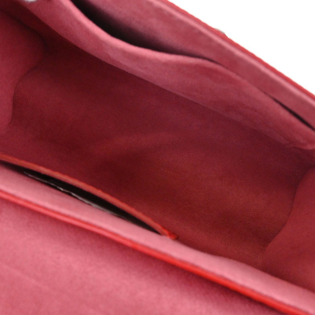 Louis Vuitton Twist Handbag Epi Leather Red Leather Shoulder Bag Bag (Pre-Owned)