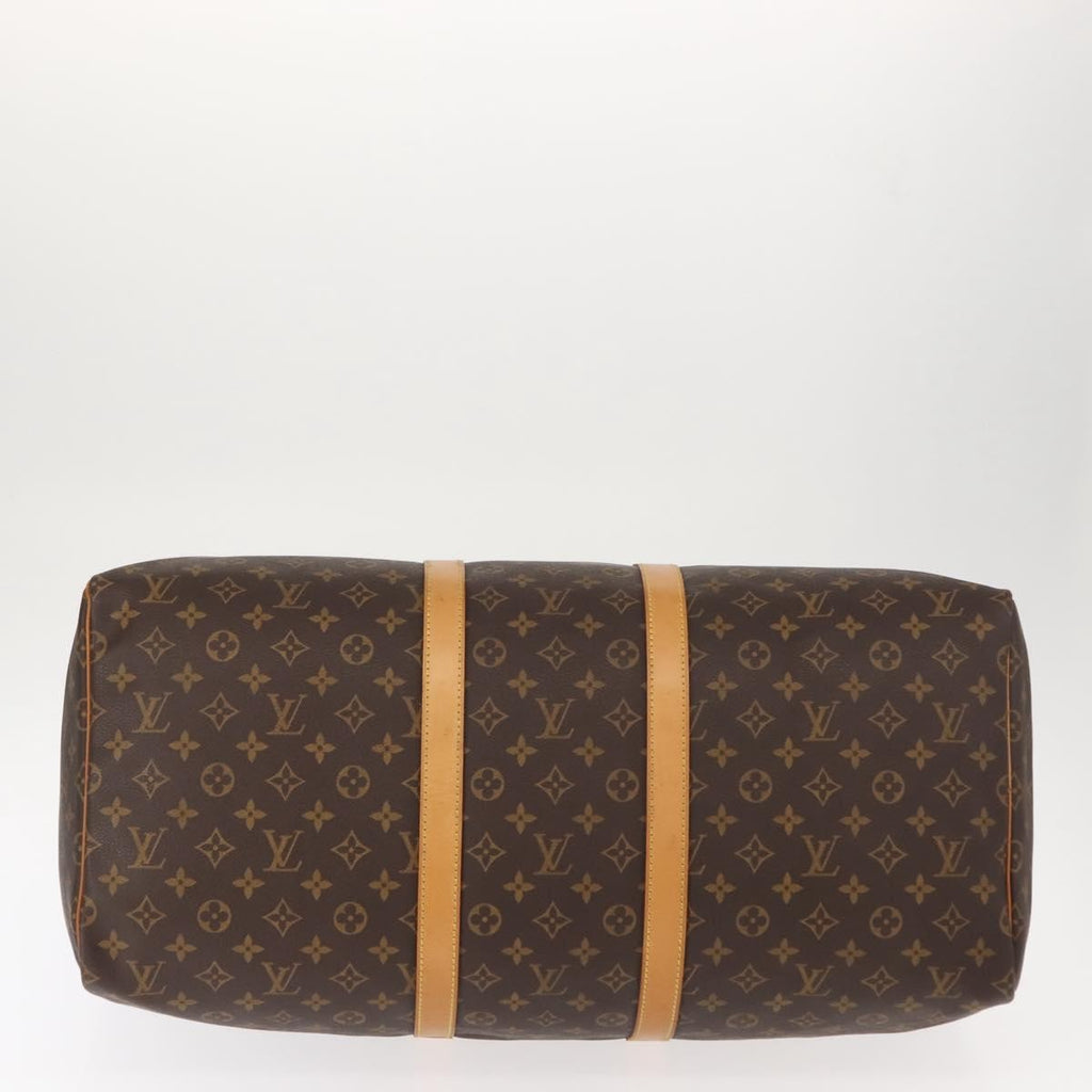 Louis Vuitton Keepall Bag Monogram Canvas Brown Canvas Travel Bag Bag (Pre-Owned)