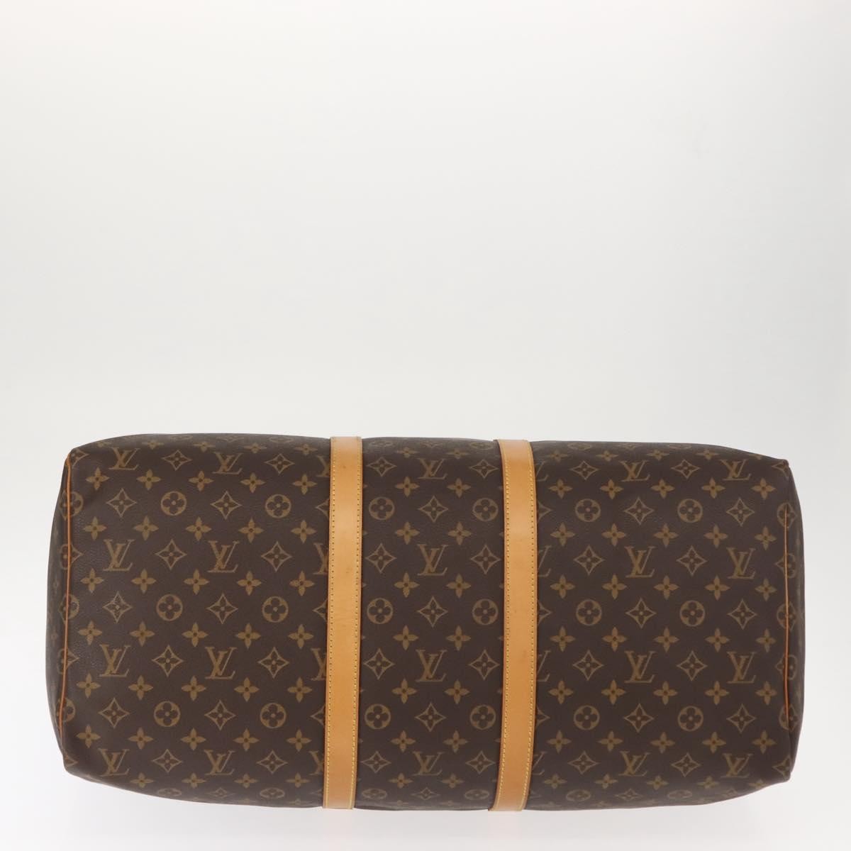 Louis Vuitton Keepall Bag Monogram Canvas Brown Canvas Travel Bag Bag (Pre-Owned)