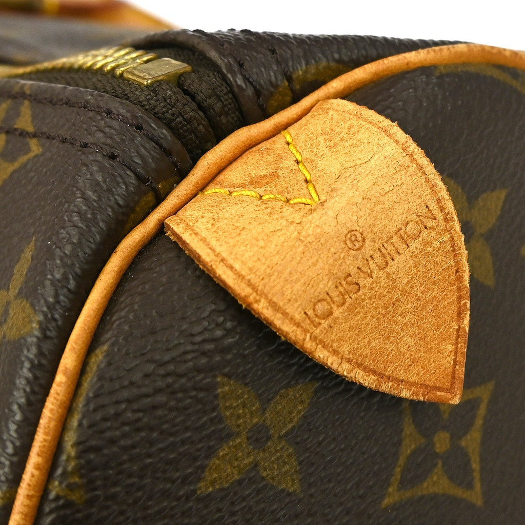 Louis Vuitton Keepall Bag Monogram Canvas Brown Canvas Travel Bag Bag (Pre-Owned)