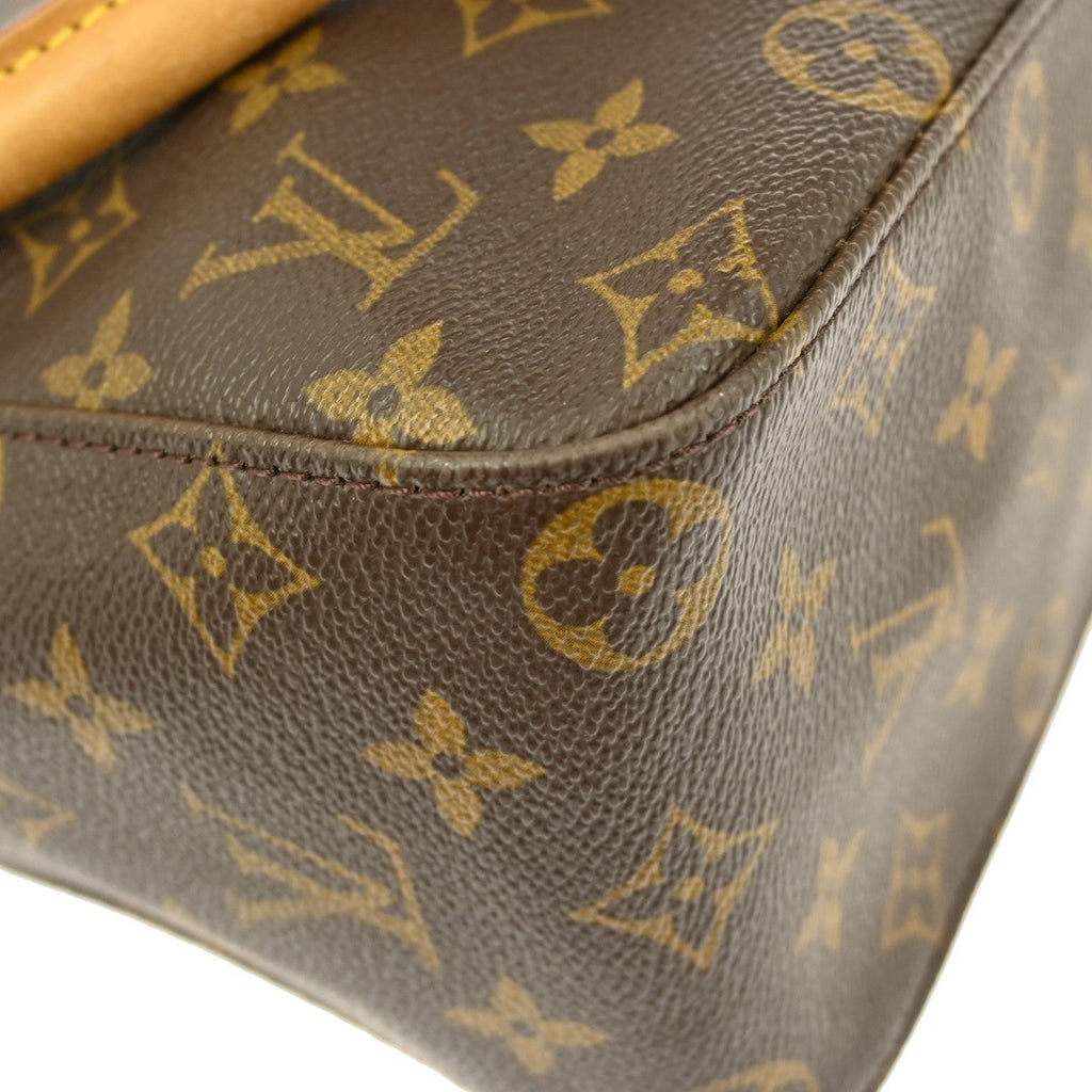 Louis Vuitton Monogram Looping Handbag Monogram Canvas Brown Canvas Shoulder Bag Bag (Pre-Owned)