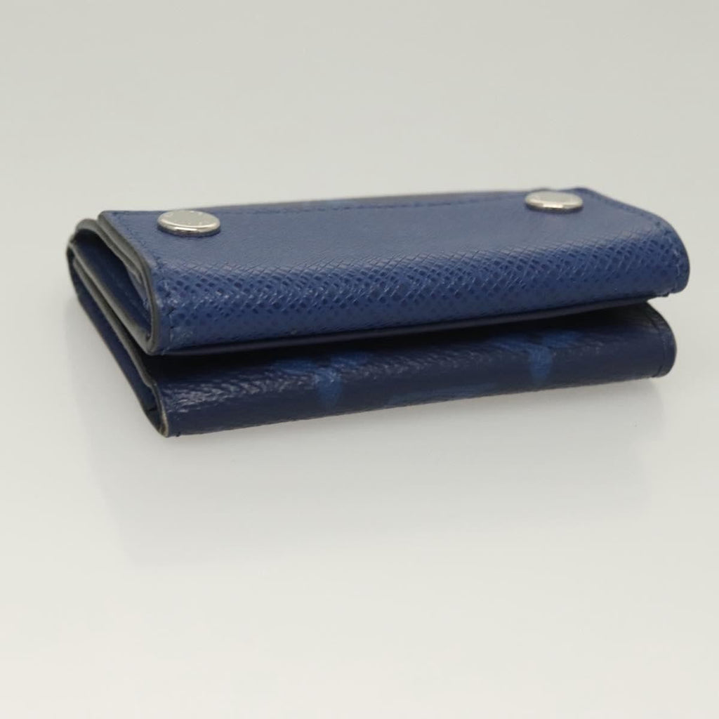 Louis Vuitton Discovery Wallet Monogram Taigarama Blue Leather Wallets Accessory (Pre-Owned)