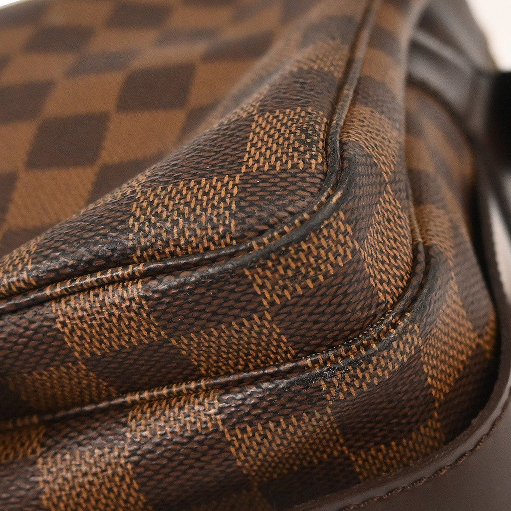 Louis Vuitton Naviglio Handbag Damier Brown Canvas Shoulder Bag Bag (Pre-Owned)