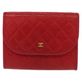 Chanel Vintage Clutch Leather Red Leather Clutche & Pouche Bag (Pre-Owned)