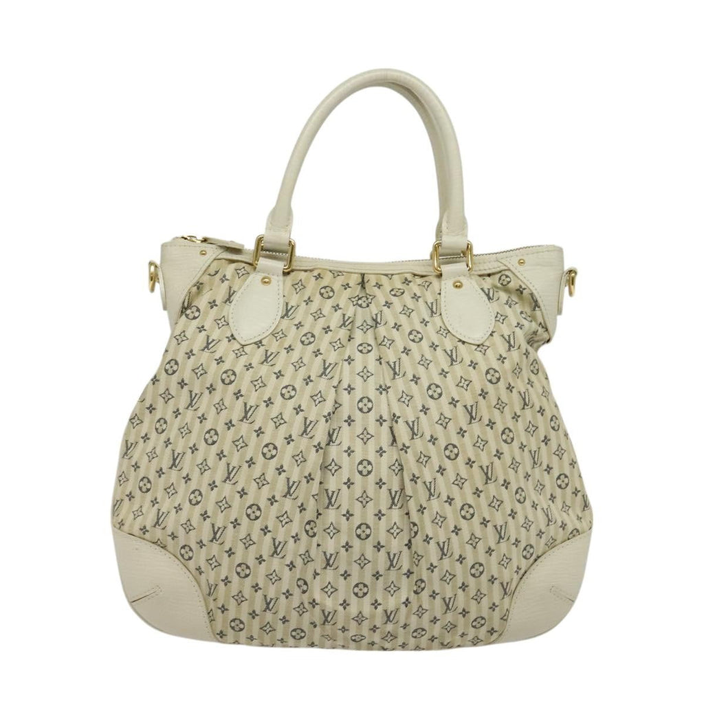 Louis Vuitton Marina Handbag Mini Lin Croisette Beige Canvas Handbag (Pre-Owned)