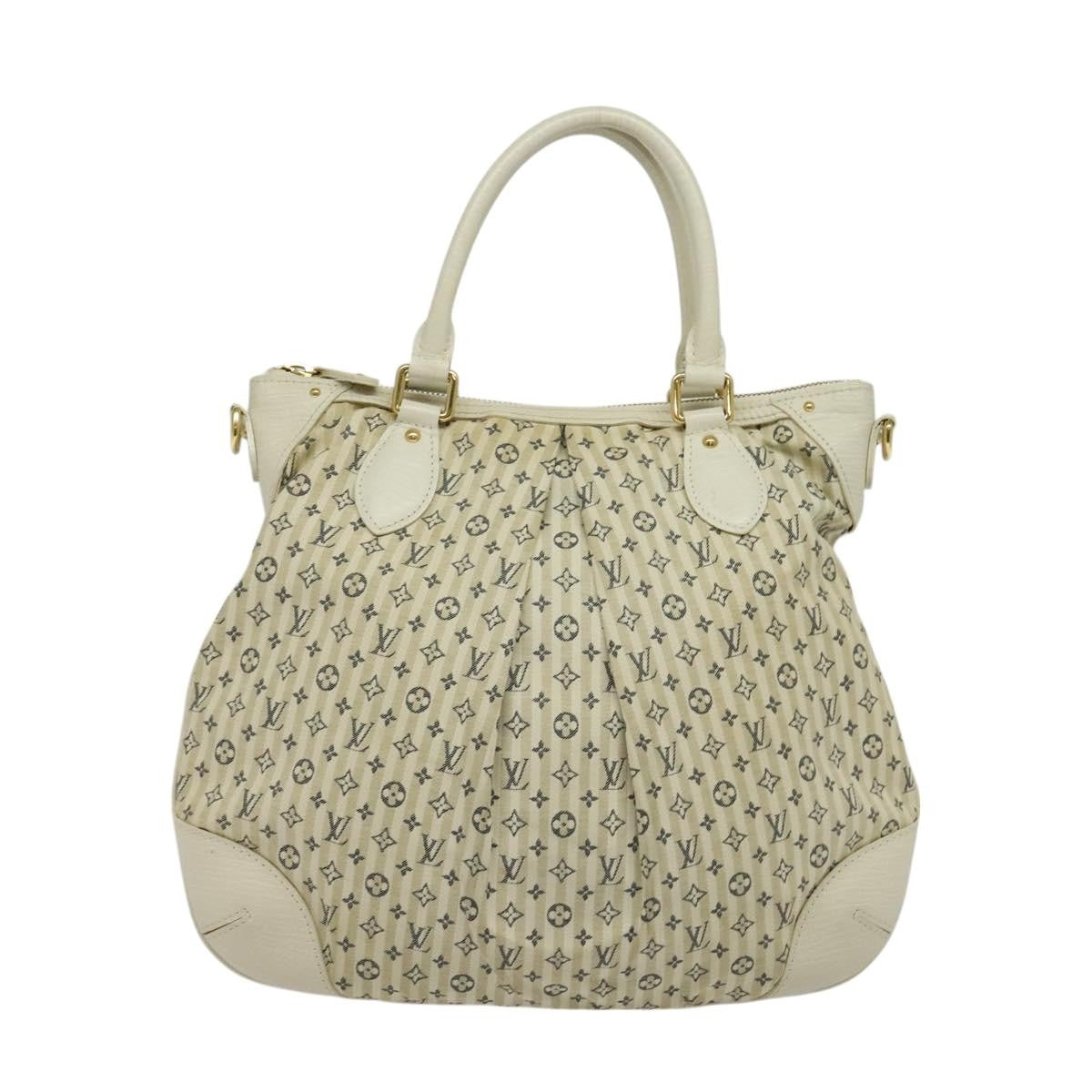 Louis Vuitton Marina Handbag Mini Lin Croisette Beige Canvas Handbag (Pre-Owned)