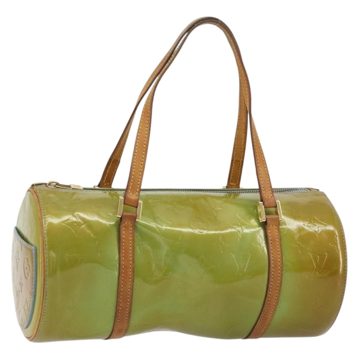 Louis Vuitton Bedford Handbag Monogram Vernis Green Patent_Leather Handbag (Pre-Owned)