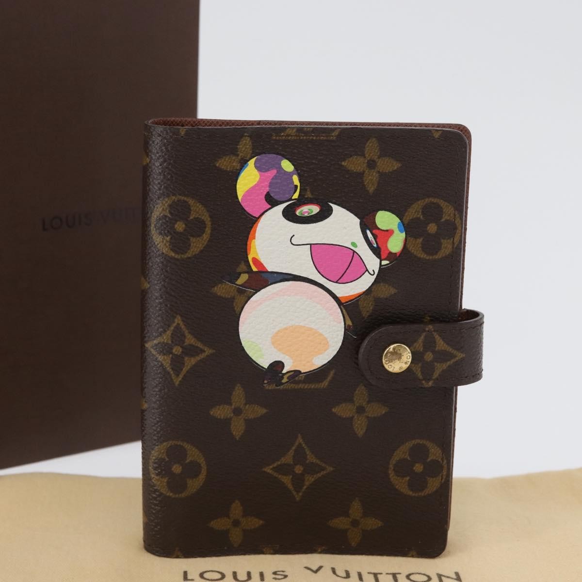Louis Vuitton Agenda Cover Monogram Panda Brown Canvas Wallets Accessory (Pre-Owned)
