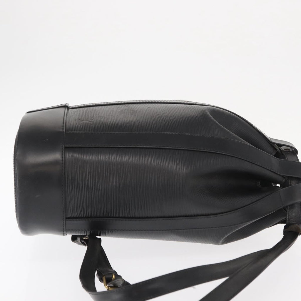 Louis Vuitton Randonnee Backpack Epi Leather Black Leather Shoulder Bag Bag (Pre-Owned)