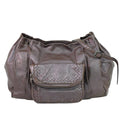 Bottega Veneta Intrecciato Shoulder Bag Leather Brown Leather Shoulder Bag Bag (Pre-Owned)