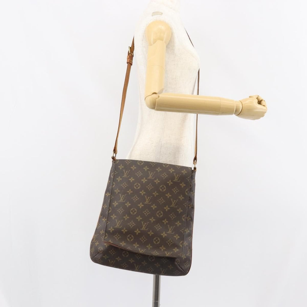 Louis Vuitton Musette Salsa Handbag Monogram Canvas Brown Canvas Shoulder Bag Bag (Pre-Owned)
