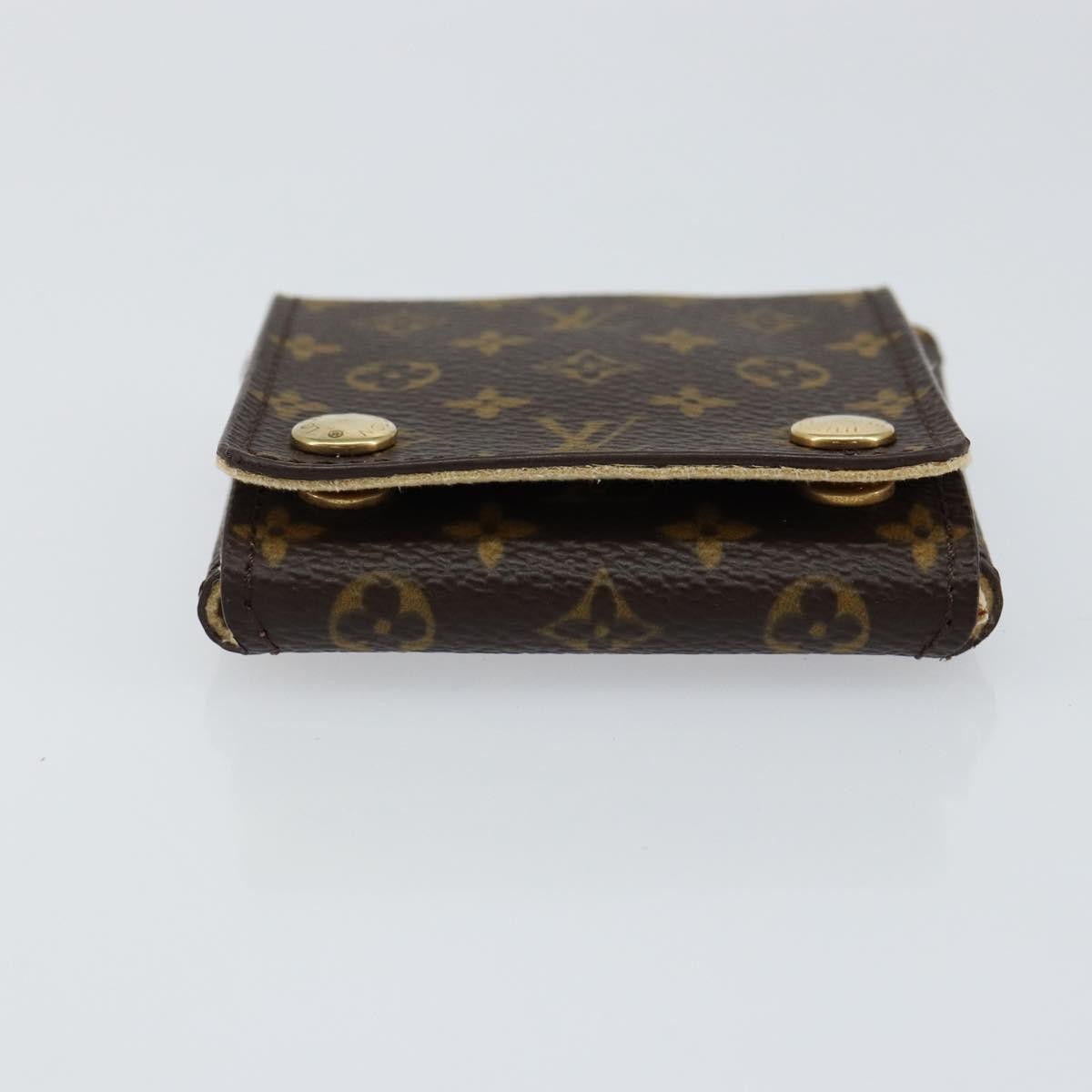 Louis Vuitton Case Jewelry Box Canvas Brown Canvas Wallets Accessory (Pre-Owned)