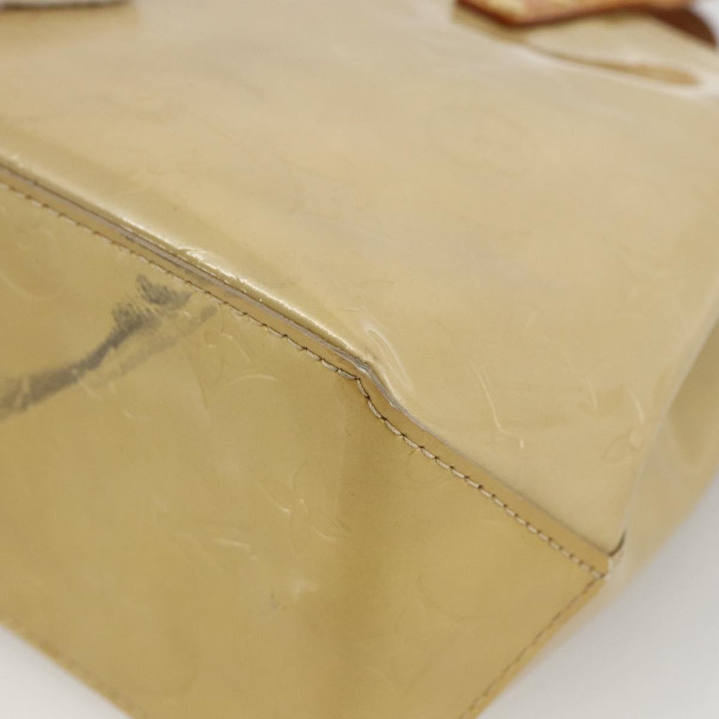 Louis Vuitton Reade Handbag Monogram Vernis Beige Patent_Leather Handbag (Pre-Owned)