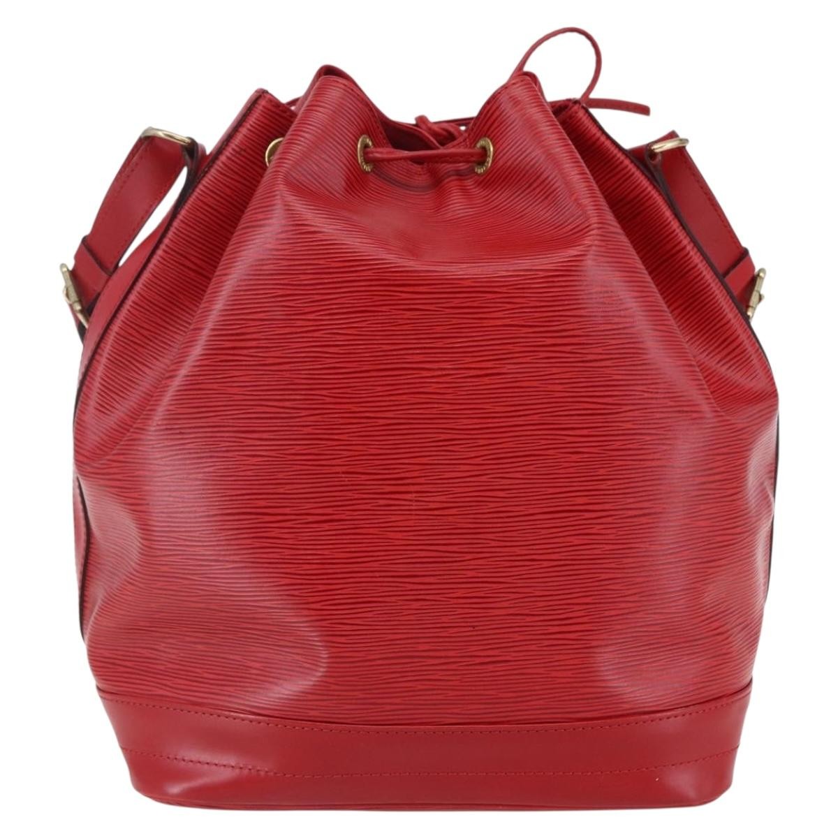 Louis Vuitton Noe Handbag Epi Leather Red Leather Bag (Pre-Owned)
