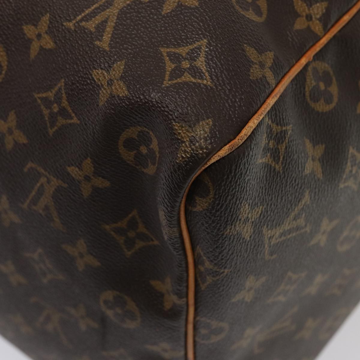 Louis Vuitton Keepall Bag Monogram Canvas Brown Canvas Travel Bag Bag (Pre-Owned)
