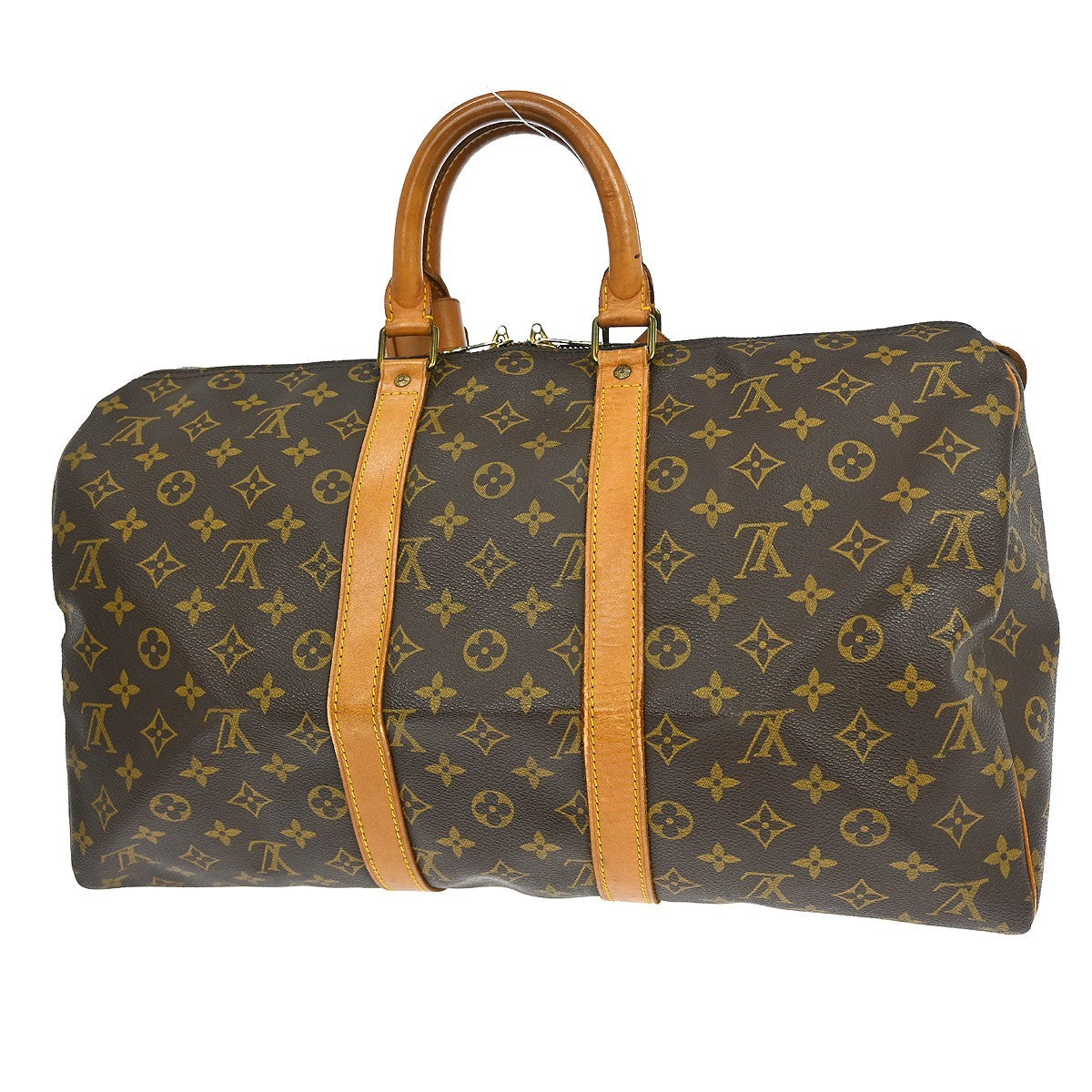 Louis Vuitton Keepall Bag Monogram Canvas Brown Canvas Travel Bag Bag (Pre-Owned)