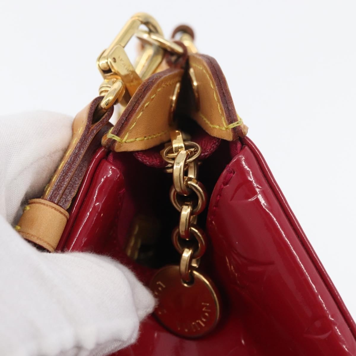 Louis Vuitton Blair Monogram Vernis Pink Patent_Leather Handbag (Pre-Owned)