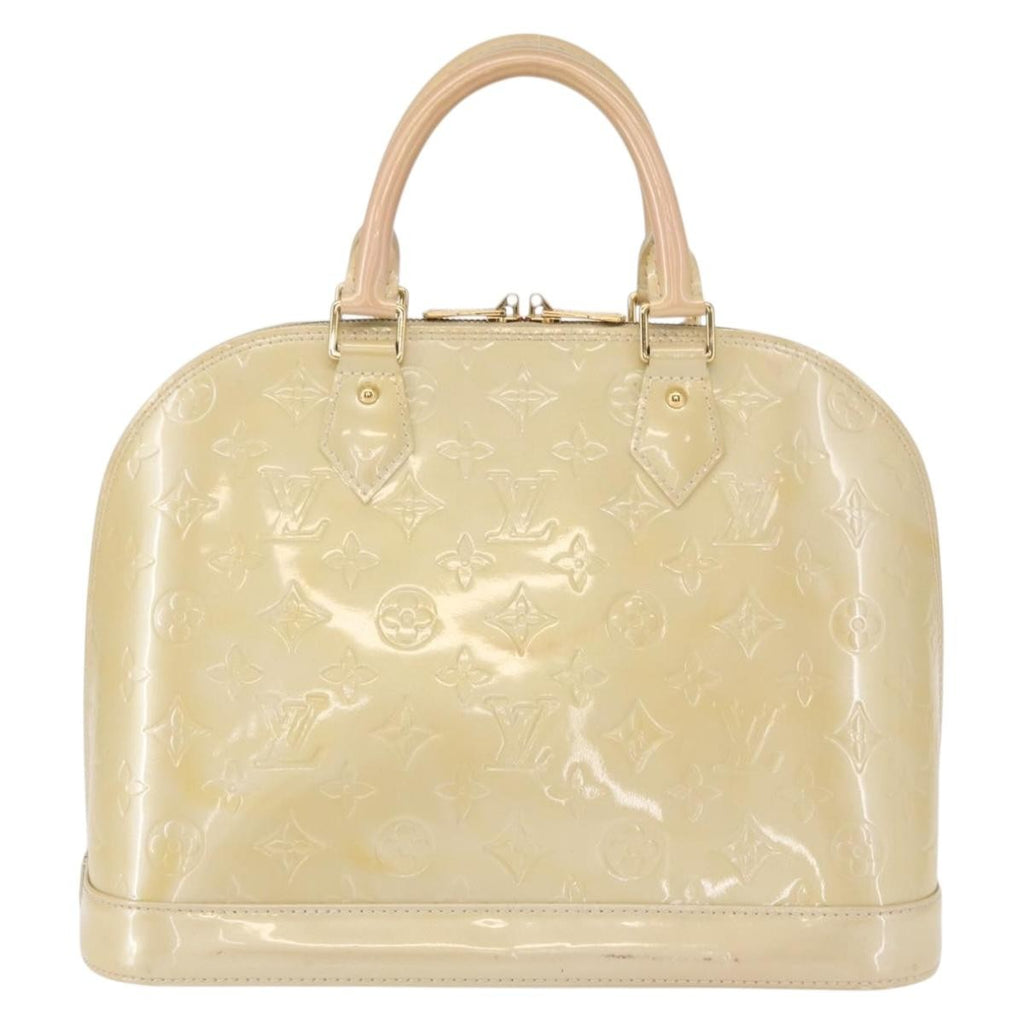 Louis Vuitton Alma Handbag Monogram Vernis Pink Patent_Leather Handbag (Pre-Owned)