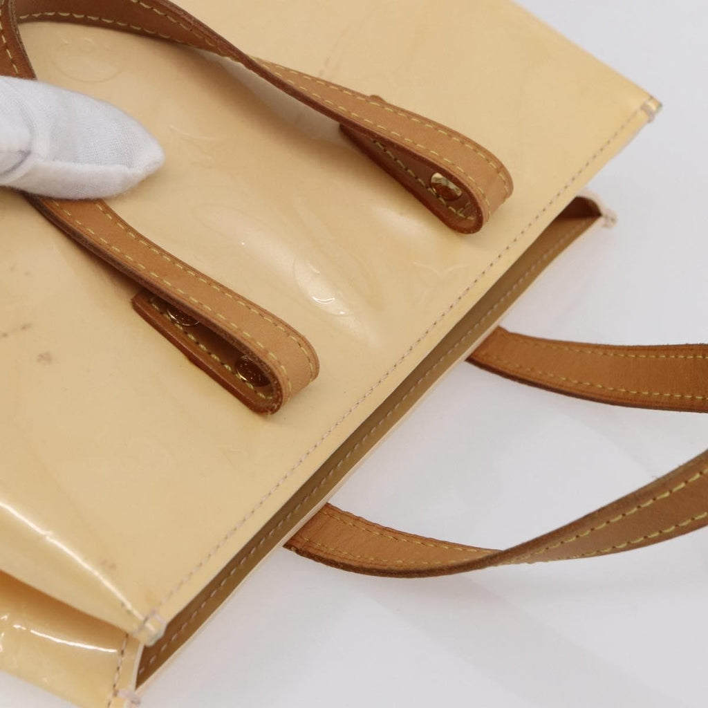 Louis Vuitton Reade Handbag Monogram Vernis Beige Patent_Leather Handbag (Pre-Owned)