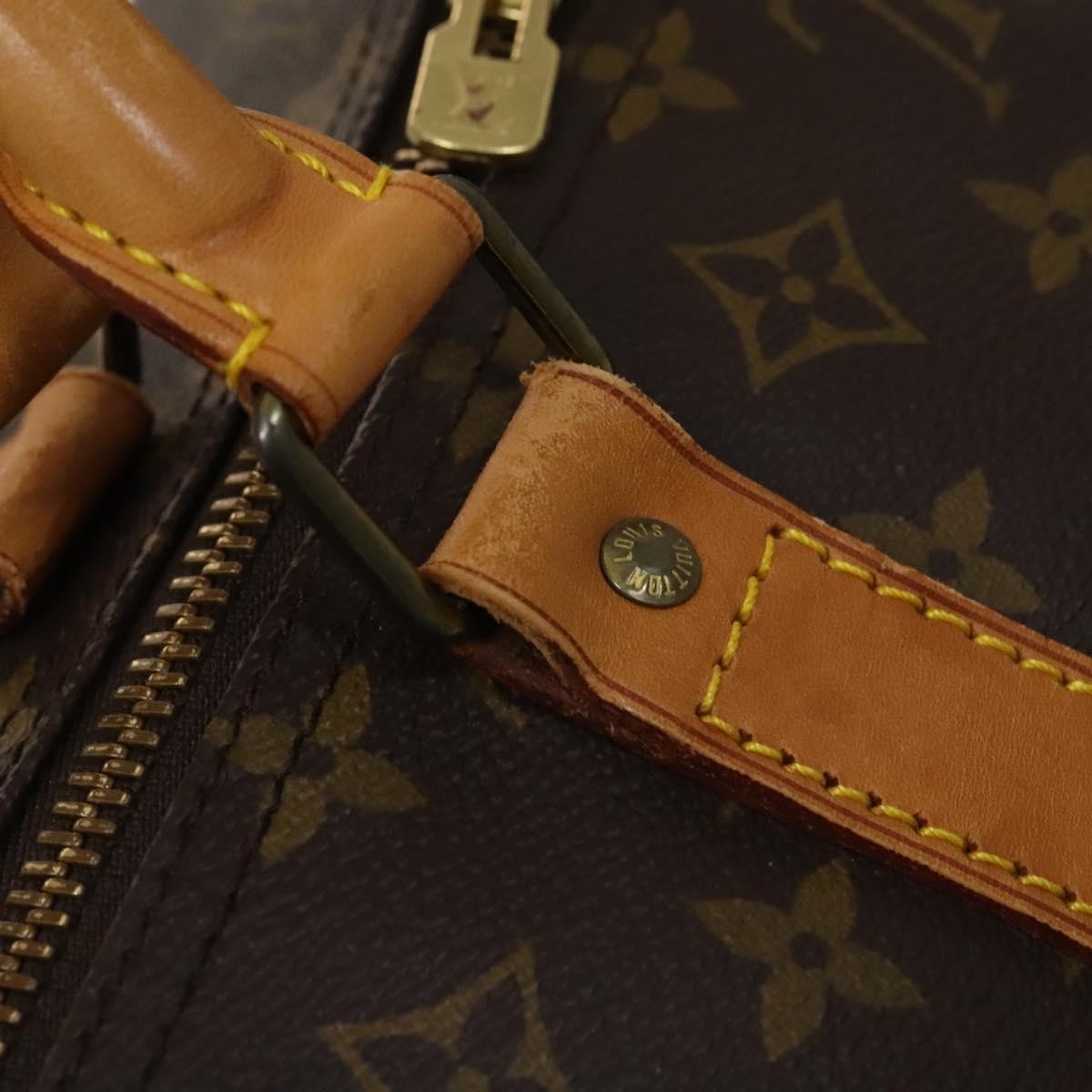 Louis Vuitton Keepall Bag Monogram Canvas Brown Canvas Travel Bag Bag (Pre-Owned)